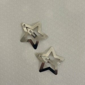 銀色星星髮夾